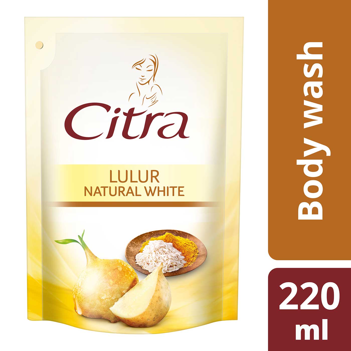 Citra Sabun Cair Natural White Lulur 220ML
