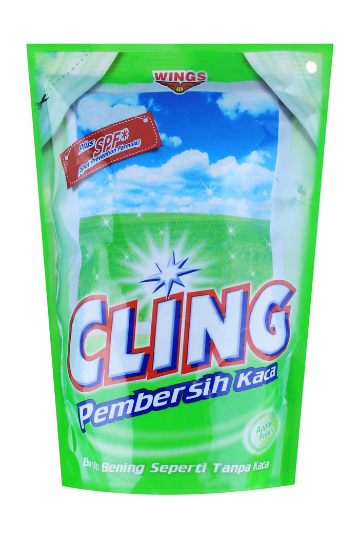 CLING PEMBERSIH KACA REFFIL HIJAU 425ML