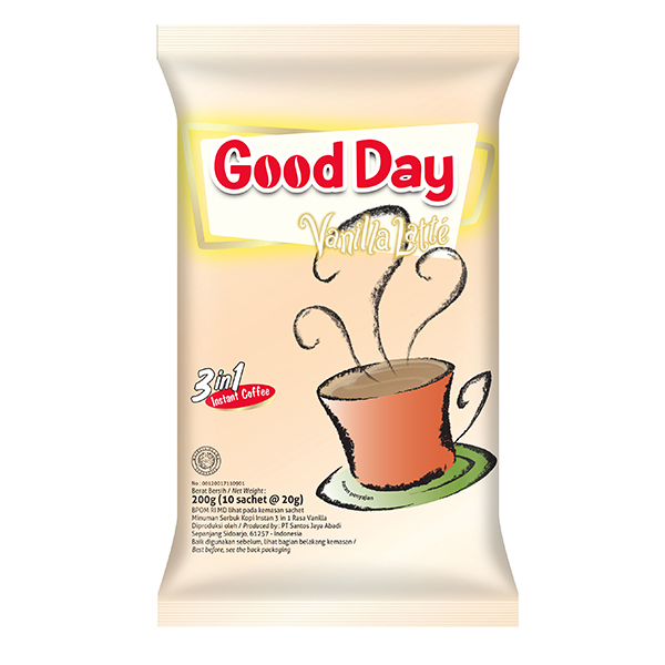 GOOD DAY 3IN1 VANILLA LATTE 10SX20G