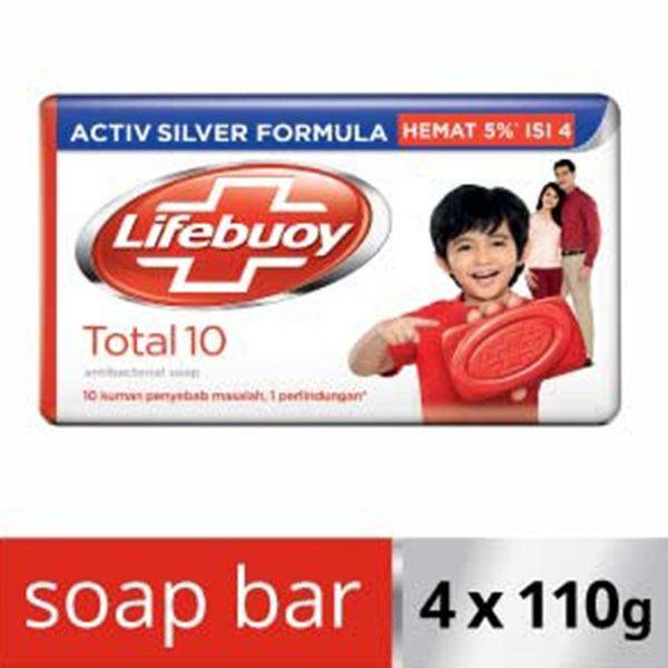LIFEBUOY BAR SOAP TOTAL 10 BD 4x110G