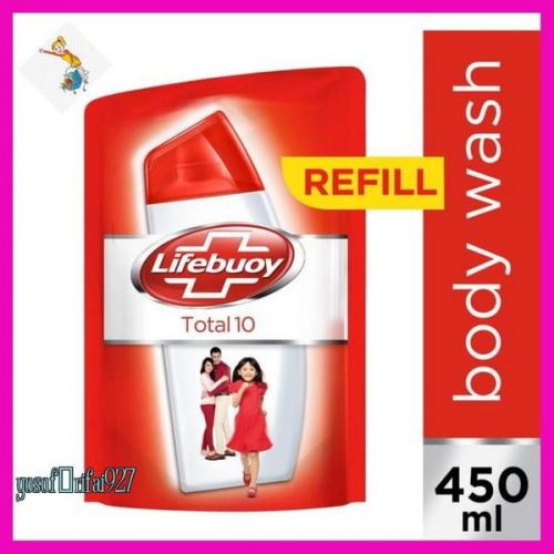 Lifebuoy Sabun Cair Total 10 Refill 450ML