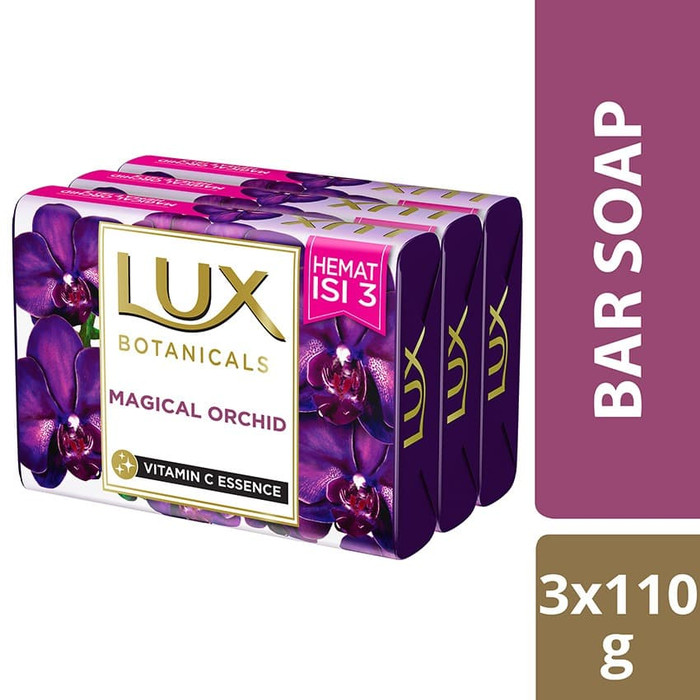 Lux Sabun Batang Magical Orchid 110g isi 3