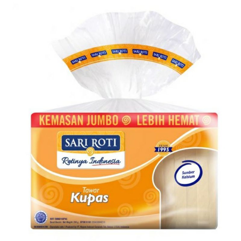 Roti Tawar Jumbo Kupas