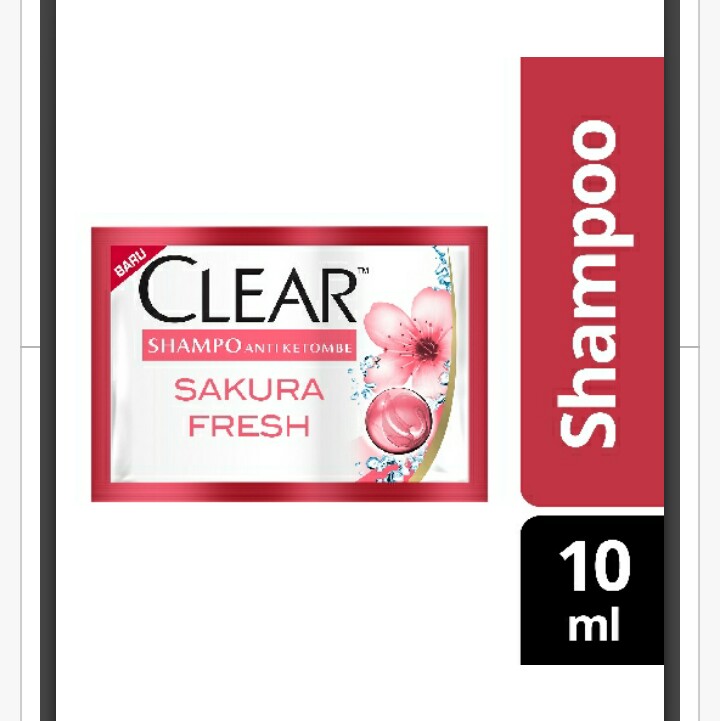 Shampo Sachet Clear Sakura Fresh 10ML isi 10