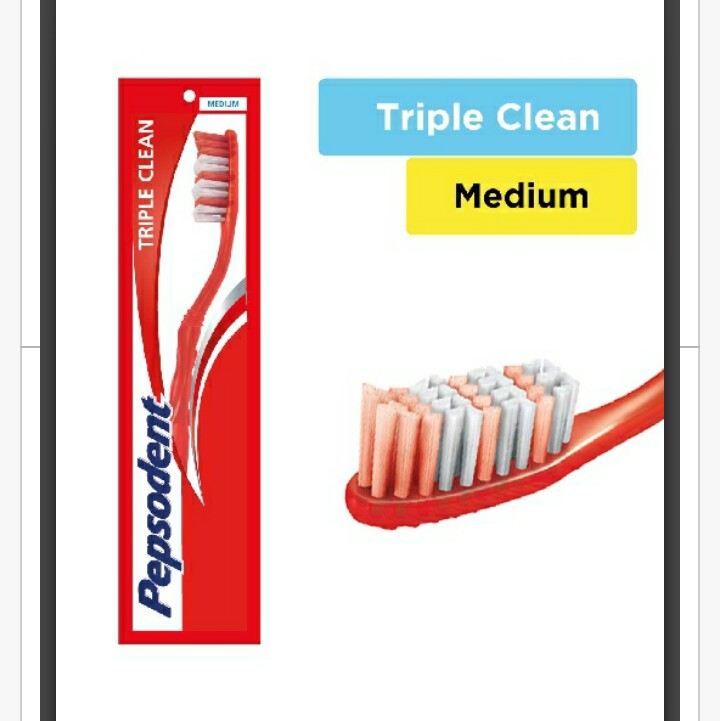 Sikat Gigi Triple Clean Medium